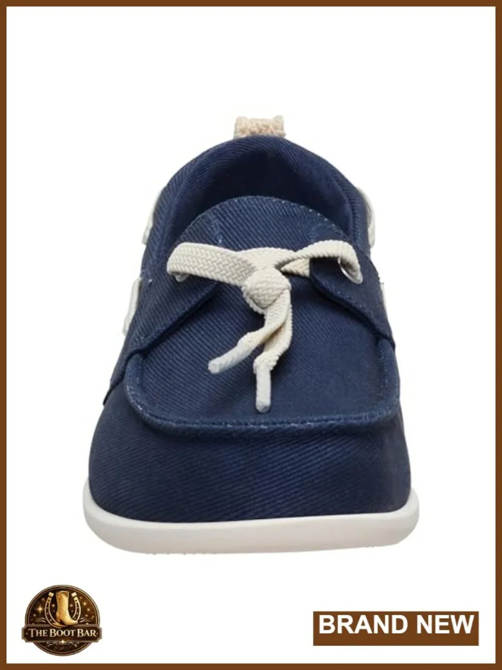 Washed Twill Lightweight Slip-On Loafer with Elastic Laces